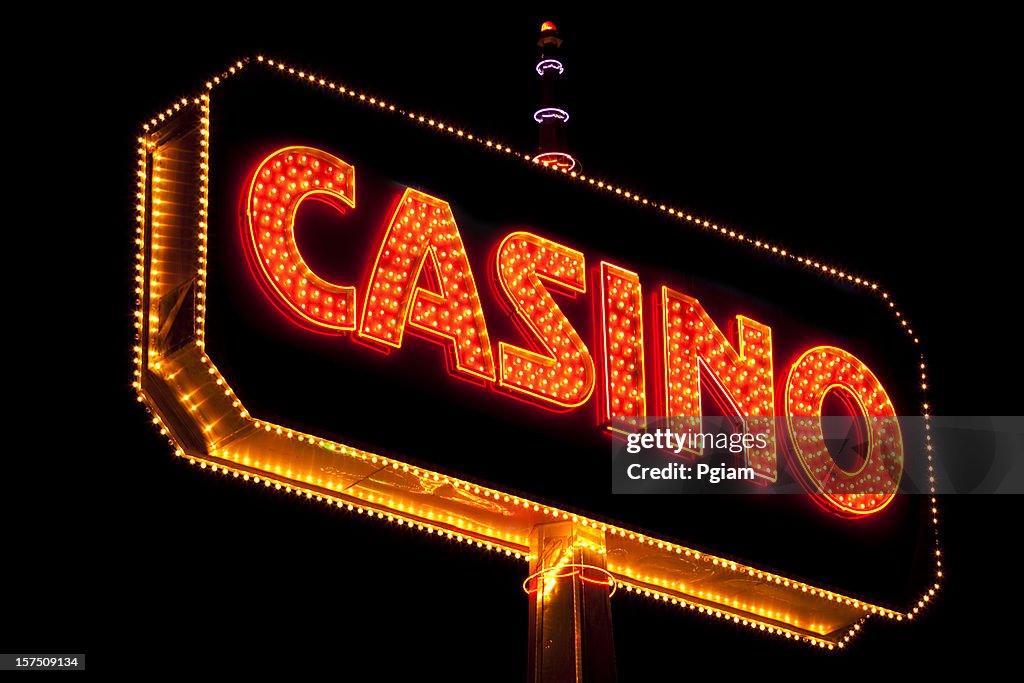 Neon casino sign in Las Vegas