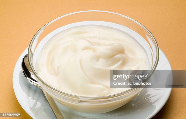 sweet cream with milk - mousse dessert stock pictures, royalty-free photos & images