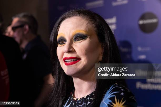 Alaska attends the Kraftwerk concert during the Universal Music Festival 2023 on July 27, 2023 in Madrid, Spain.