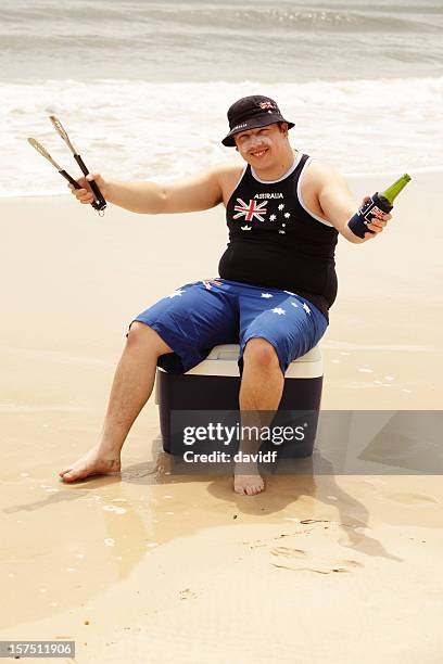 australia día beach celebraciones - día de australia fotografías e imágenes de stock