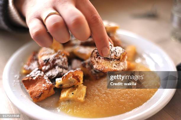 kaiserschmarrn - kaiserschmarrn stock pictures, royalty-free photos & images