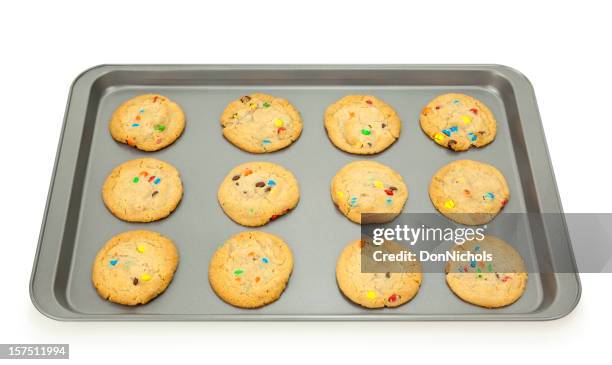 baking sheet with cookies - baking sheet 個照片及圖片檔