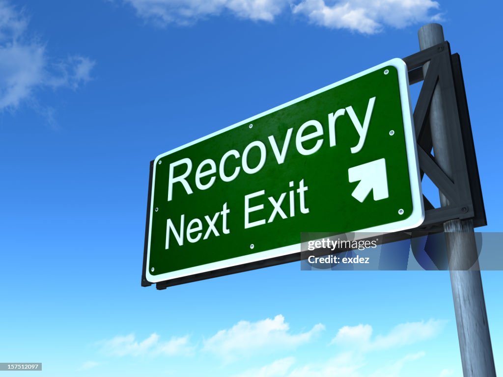 Recovery Road Sign High-Res Stock Photo - Getty Images