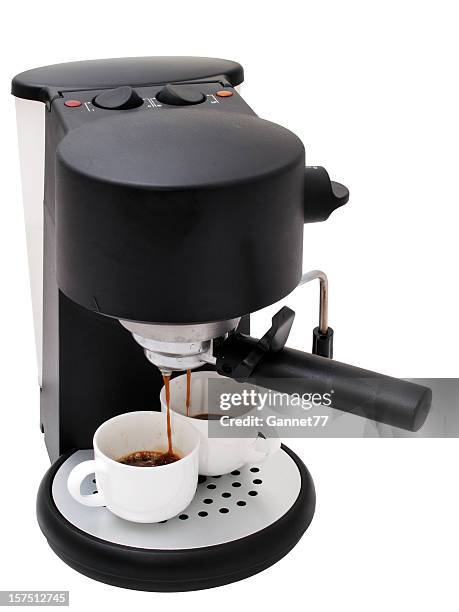 domestic espresso machine - espressomachine stockfoto's en -beelden
