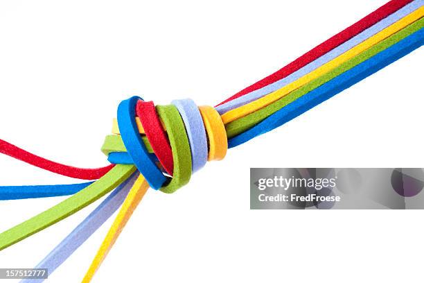 teamwork - tied knot stock pictures, royalty-free photos & images
