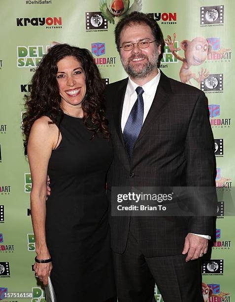 Gregor Habsburg and Jacqueline Habsburg attend "Delhi Safari" - Los Angeles premiere at Pacific Theatre at The Grove on December 3, 2012 in Los...