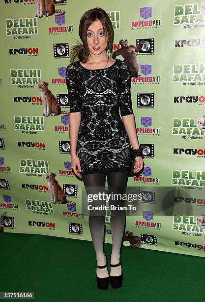 Audrey Whitby attends "Delhi Safari" - Los Angeles premiere at Pacific Theatre at The Grove on December 3, 2012 in Los Angeles, California.