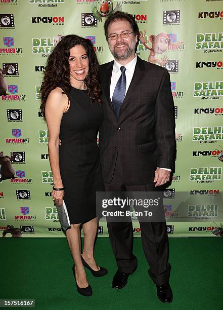 Gregor Habsburg and Jacqueline Habsburg attend "Delhi Safari" - Los Angeles premiere at Pacific Theatre at The Grove on December 3, 2012 in Los...