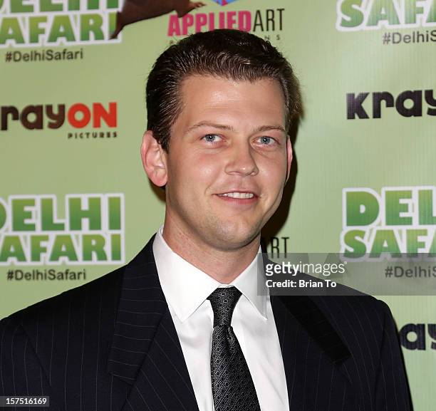 Jack Holcomb attends "Delhi Safari" - Los Angeles premiere at Pacific Theatre at The Grove on December 3, 2012 in Los Angeles, California.