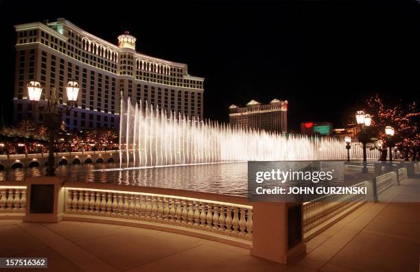 The 1.6 billion USD Bellagio Hotel stands ready to be opened to the public 15 October in Las Vegas. The hotel, which includes 1,100 dancing fountains...