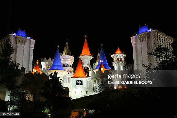 View of the Excalibur Hotel in Las Vegas, 12 November 2006. AFP PHOTO GABRIEL BOUYS