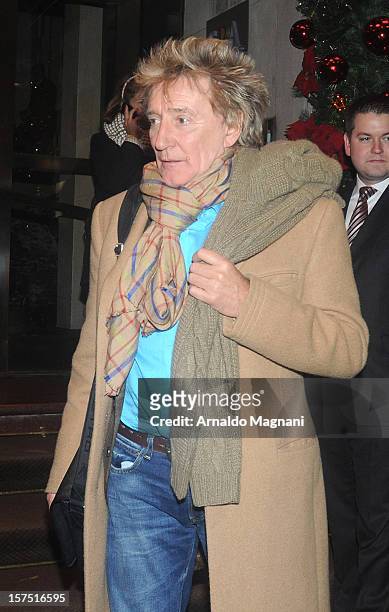 Rod Stewart sighting on December 3, 2012 in New York City.