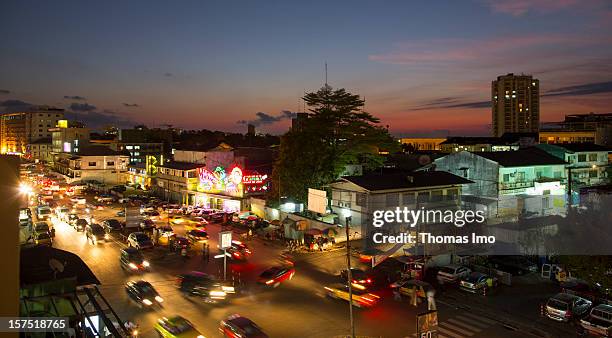 Night view of Douala on November 01, 2012 in Douala, Cameroon.