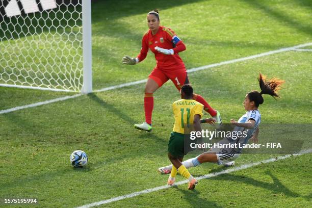 Thembi Kgatlana of South Africa scores a goal disallowed due to offside during the FIFA Women's World Cup Australia & New Zealand 2023 Group G match...