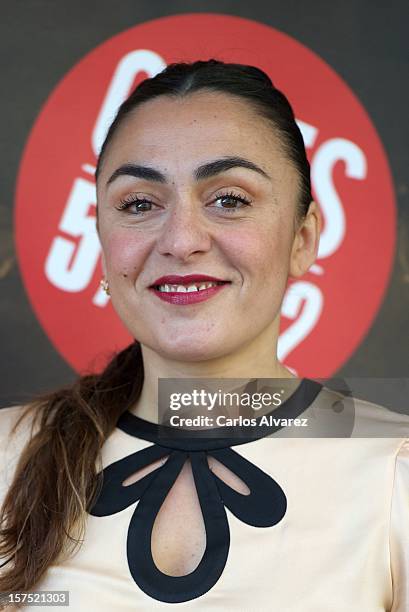 Spanish actress Candela Pena attends the "Una Pistola en Cada Mano" photocall at the Roxy B cinema on December 4, 2012 in Madrid, Spain.