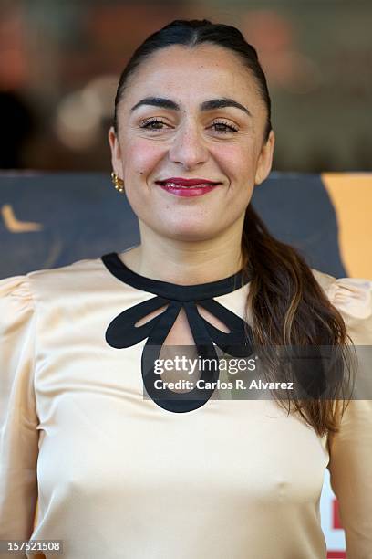 Spanish actress Candela Pena attends the "Una Pistola en Cada Mano" photocall at the Roxy B cinema on December 4, 2012 in Madrid, Spain.