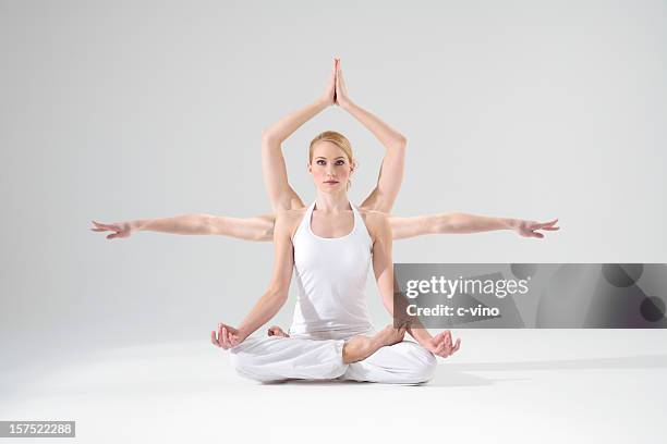 shiva at meditation - shiva stock pictures, royalty-free photos & images