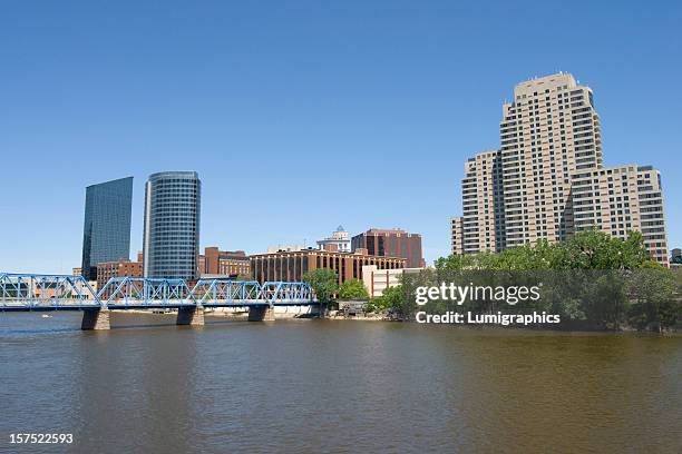 downtown grand rapids - grand rapids michigan stock pictures, royalty-free photos & images