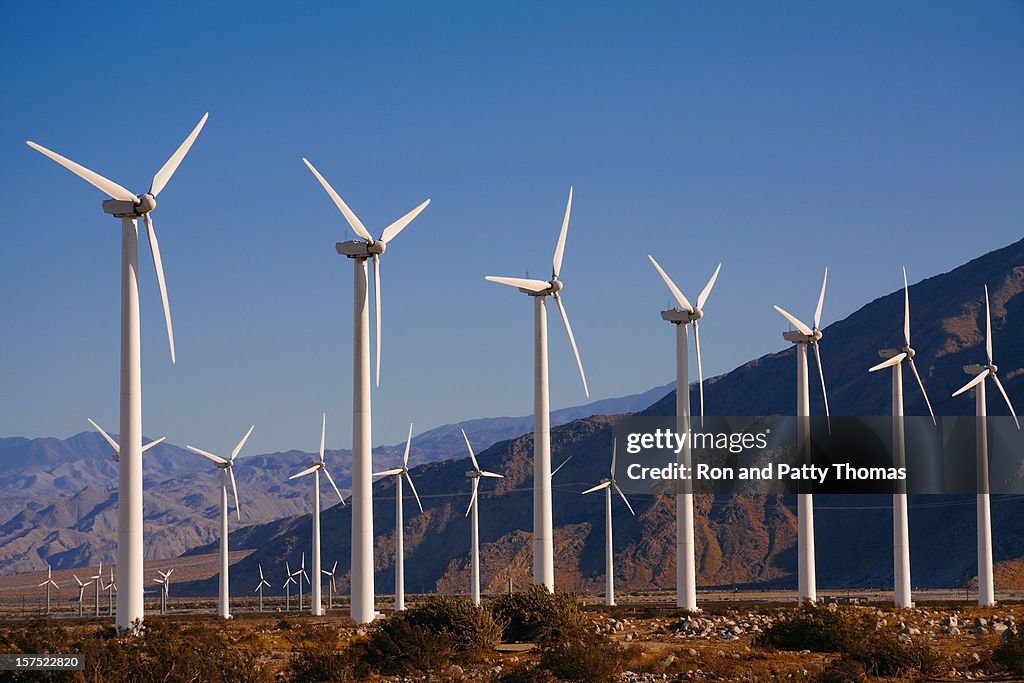Wind turbines near Palm Springs, CA