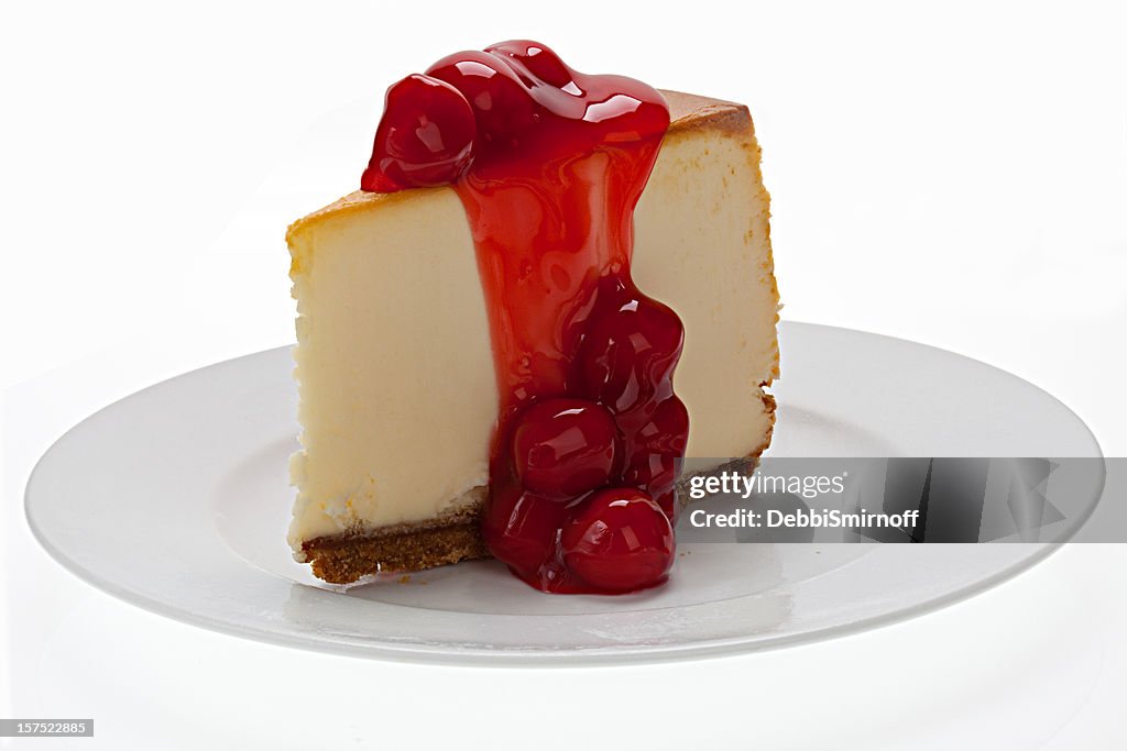 New York Cheesecake With Cherries