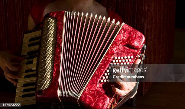 mulher tocando acordeão - accordion - fotografias e filmes do acervo