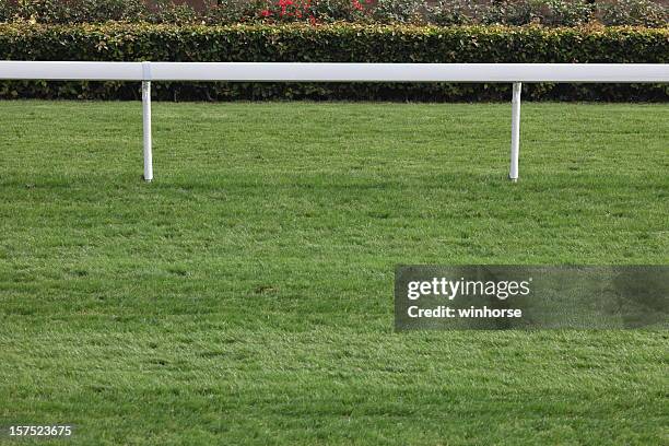 horse racing track - horse racecourse stock pictures, royalty-free photos & images