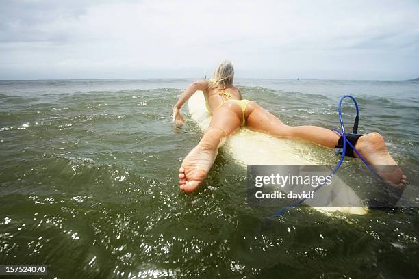 surfer girl - girls fanny stock pictures, royalty-free photos & images