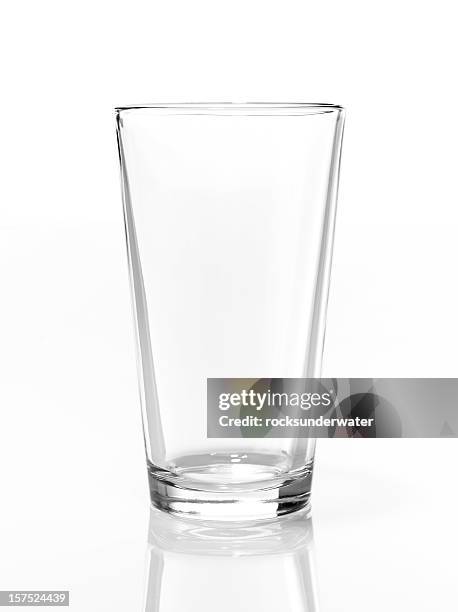 pint glass - white background no people stock pictures, royalty-free photos & images