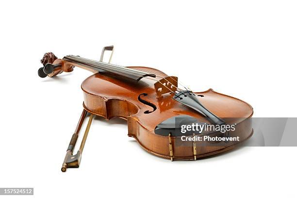 velho violino - violino imagens e fotografias de stock