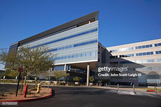 modern scottsdale medical business building - medical building exterior stock pictures, royalty-free photos & images