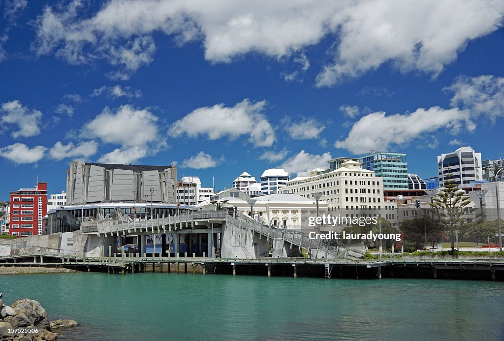 Wellington New Zealand viewed from the river