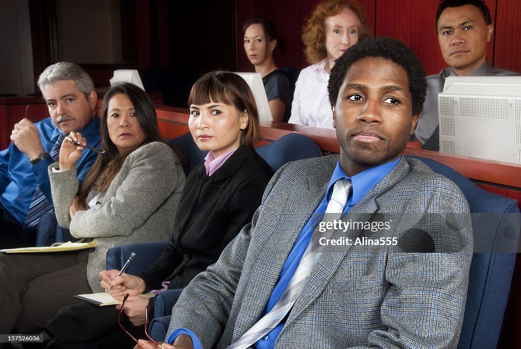 Members of diverse jury in a federal court