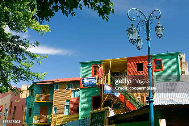 el caminito en la boca, buenos aires, argentina - buenos aires fotografías e imágenes de stock