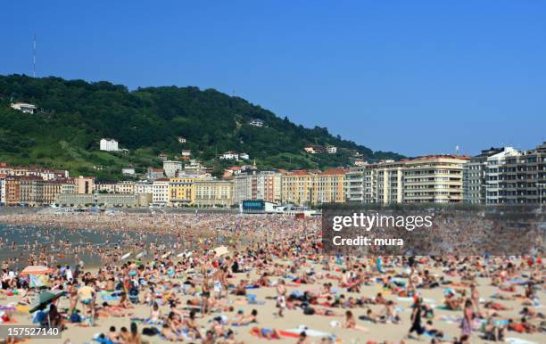 atestado playa - san sebastián españa fotografías e imágenes de stock