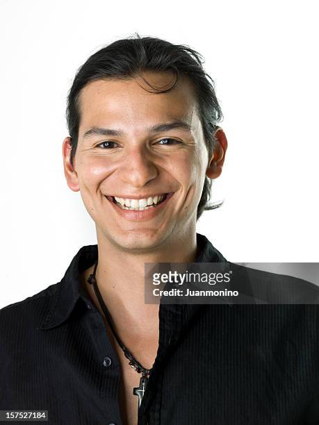 hispânica ou nativo americano modelo masculino - handsome native american men - fotografias e filmes do acervo