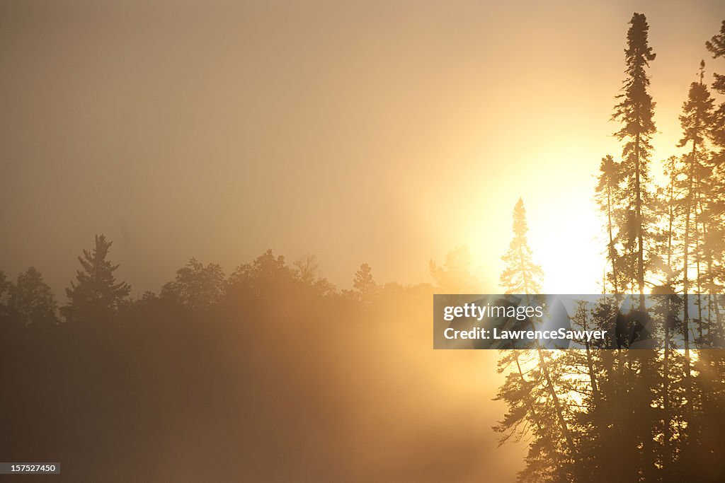 Boundary Waters Canoe Area Wilderness, sunrise.