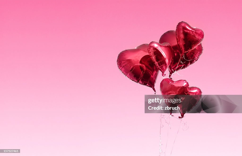 Herzen-Ballons