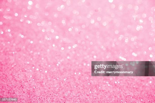 pink sugar sparkle background - cute background stock pictures, royalty-free photos & images