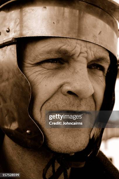 roman soldier. - centurione stock pictures, royalty-free photos & images