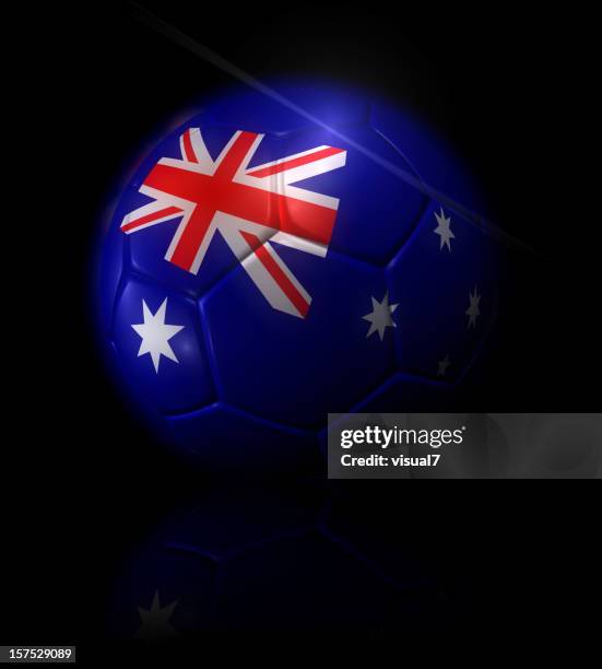 australia soccer ball - world cup australia stock pictures, royalty-free photos & images