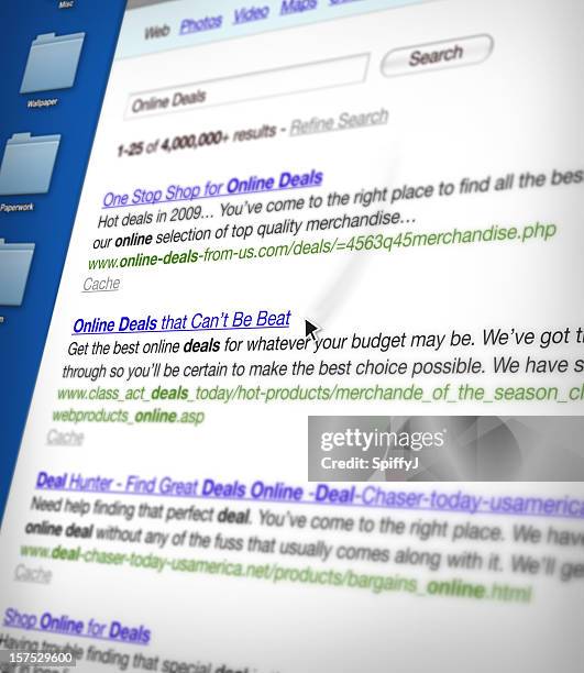 generic search results page - zoeken stockfoto's en -beelden