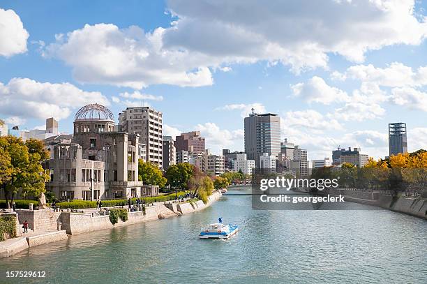 modern hiroshima - hiroshima peace memorial stock pictures, royalty-free photos & images