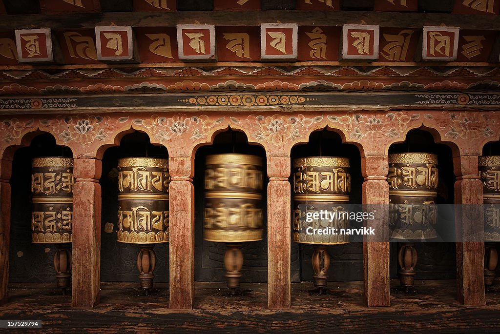 Buddhist Praying Wheels