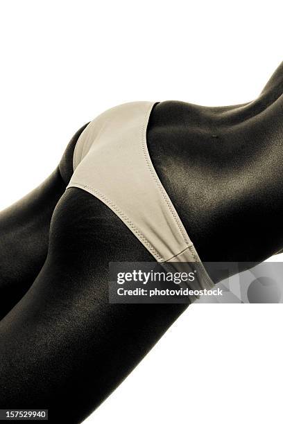 sexy black skin - bare bum stock pictures, royalty-free photos & images