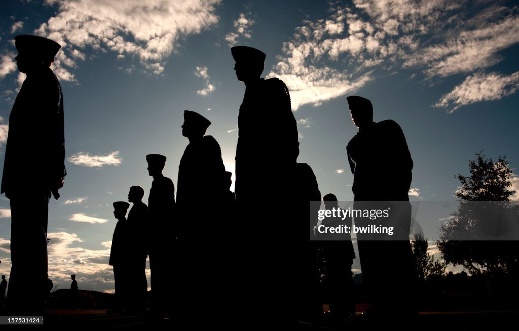 Soldiers Receive Military Orders