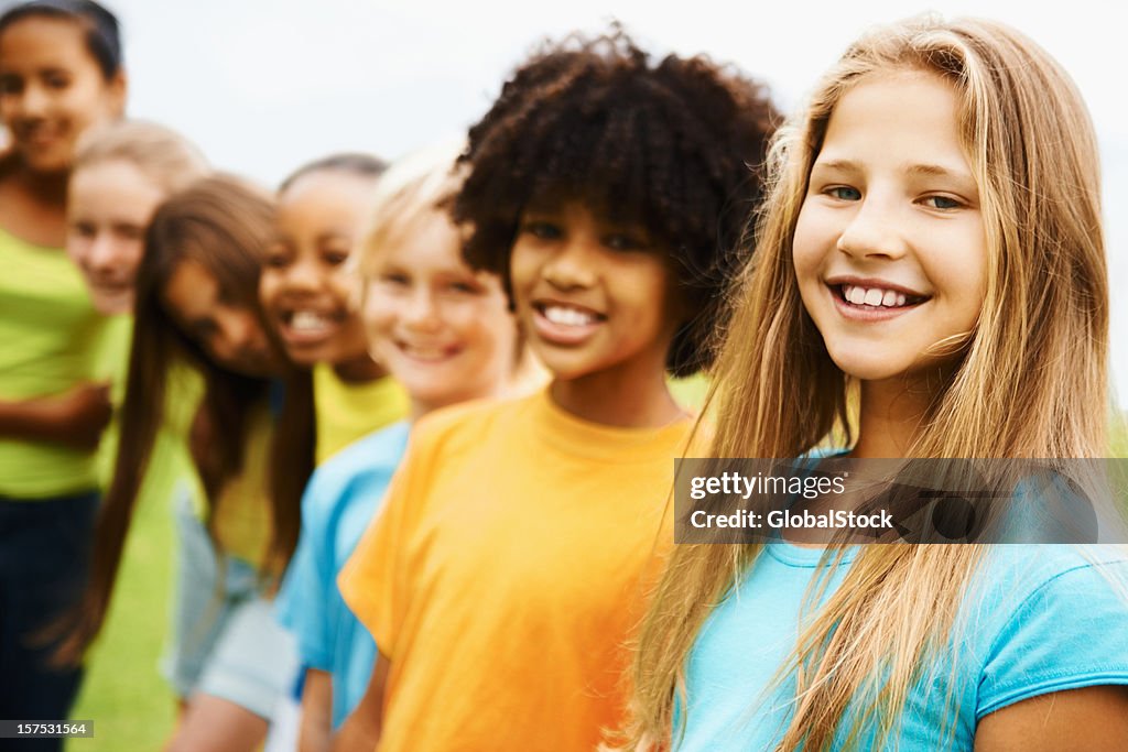 Group of children standing together