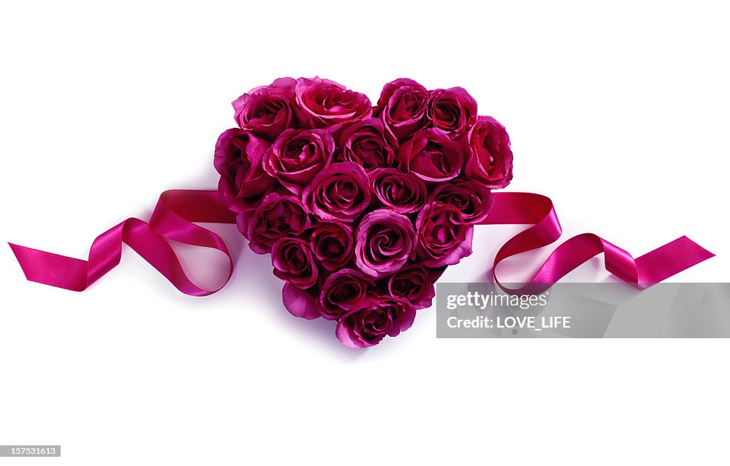 Corazón rosa de San Valentín