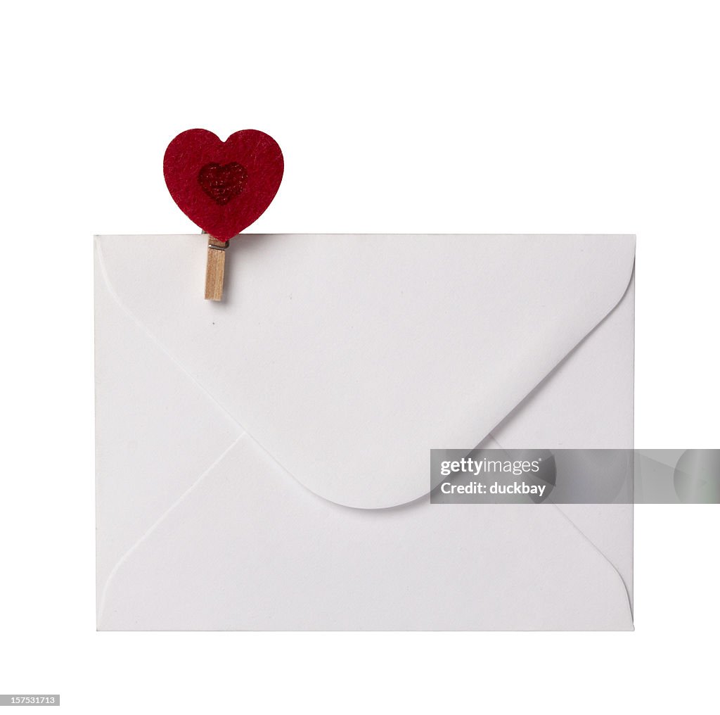 Envelope with heart