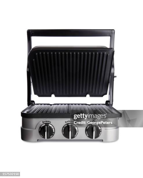 panini grill with clipping path - panini stock pictures, royalty-free photos & images