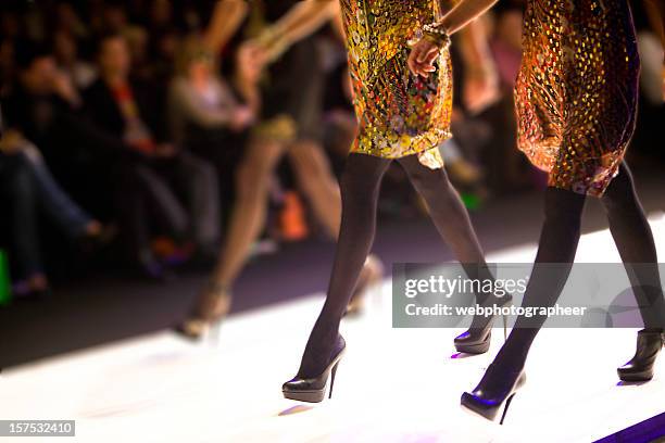 catwalk show - fashion show runway stock pictures, royalty-free photos & images